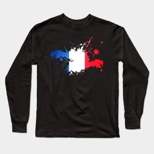 France Flag Long Sleeve T-Shirt